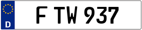 Trailer License Plate